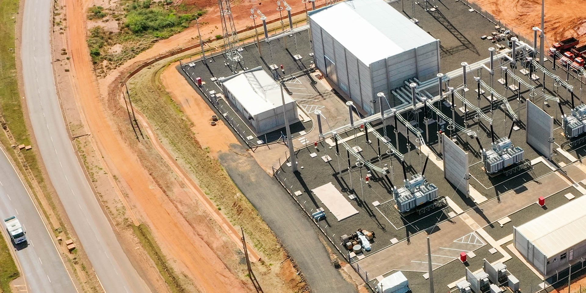 Foto aérea da suubestação do Projeto Star, na Bracell, em Lençóis Paulista.