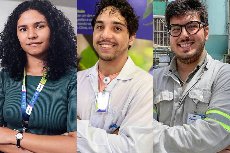 Carla, Marley e Ricardo, finalistas do Prêmio IEL de Talentos