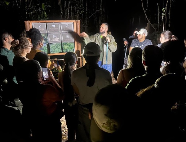 jovens da Rede de Reservas da Biosfera visitam RPPN Lontra